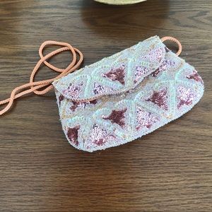 Sequined vintage small purse